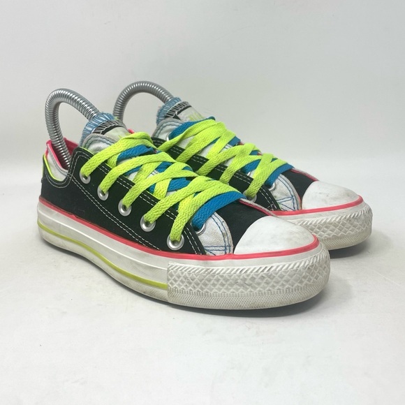 Converse Chuck Taylor All Star Double Layer Black White Pink Womens‎ 5 - Picture 2 of 8